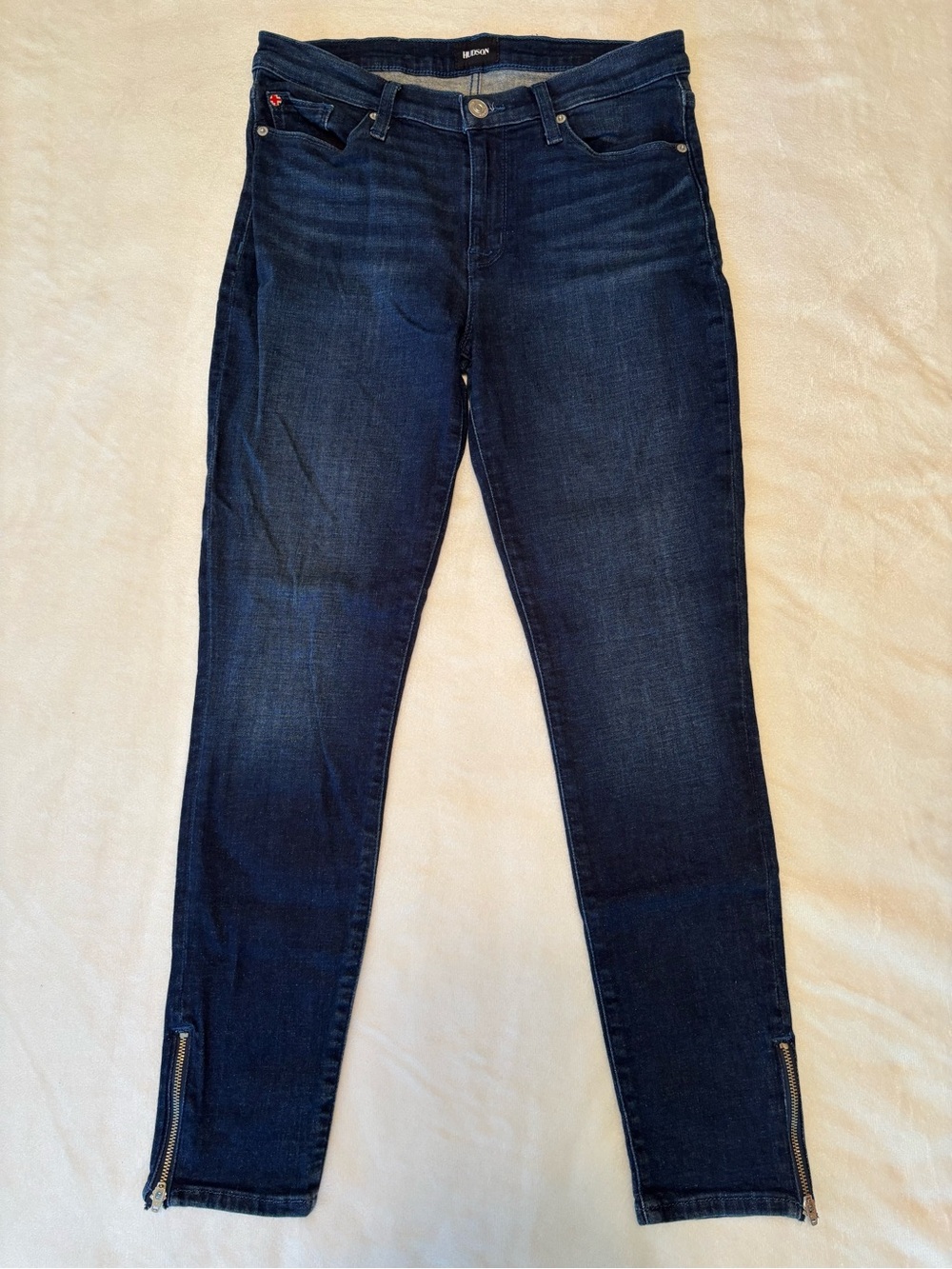Hudson Natalie Midrise Super Skinny Ankle Jeans
